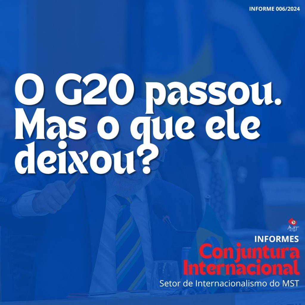 Informe Conjuntura Internacional: O G20 passou. Mas o que ele deixou? Informe Conjuntura Internacional: O G20 passou. Mas o que ele deixou?