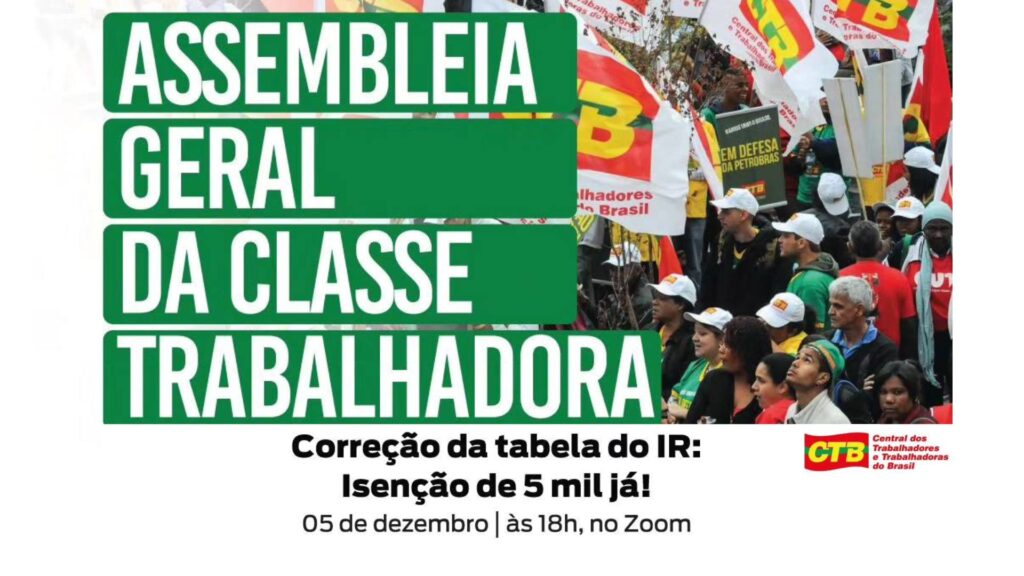 CTB realiza assembleia virtual em apoio à correção da tabela do IR