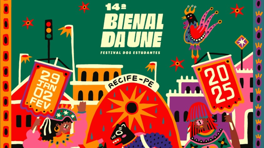 Recife recebe a 14ª Bienal da UNE: arte e cultura vão tomar as ruas