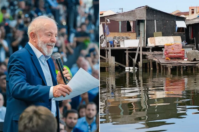 Lula promete acabar com palafitas e levar moradia digna à Baixada