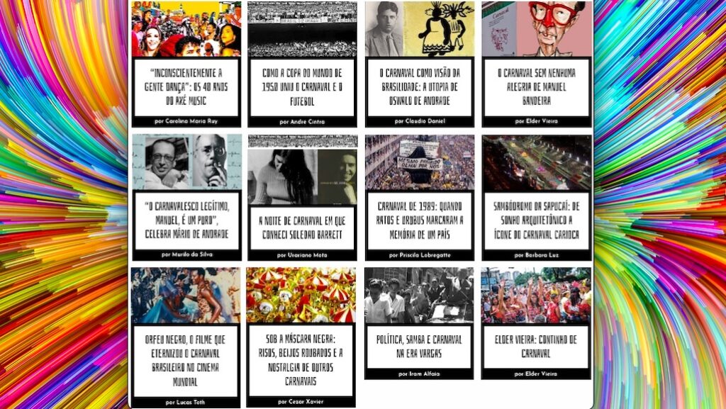 Especial de Carnaval celebra a festa popular com literatura e história