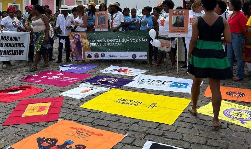 Justiça por Tainara: protesto em Cachoeira (BA) denuncia descaso do poder público com o crime Justiça por Tainara: protesto em Cachoeira (BA) denuncia descaso do poder público com o crime
