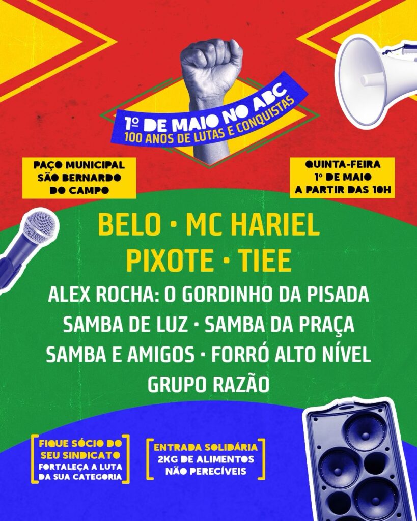 Primeiro de maio: comemore o Dia do Trabalhador e da Trabalhadora