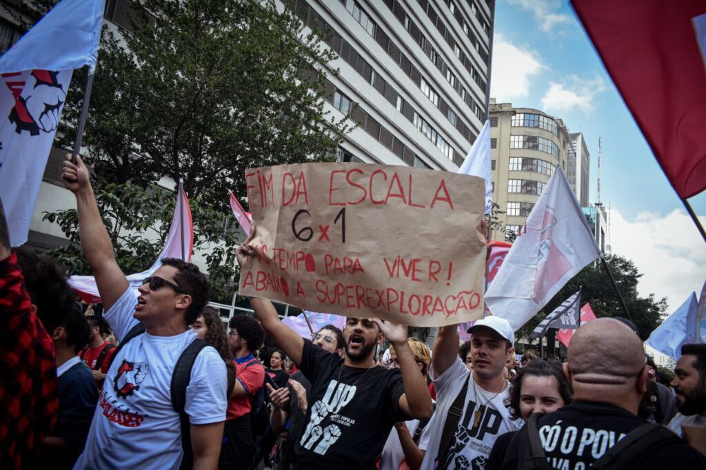 Primeiro de Maio contra a escravidão da escala 6×1