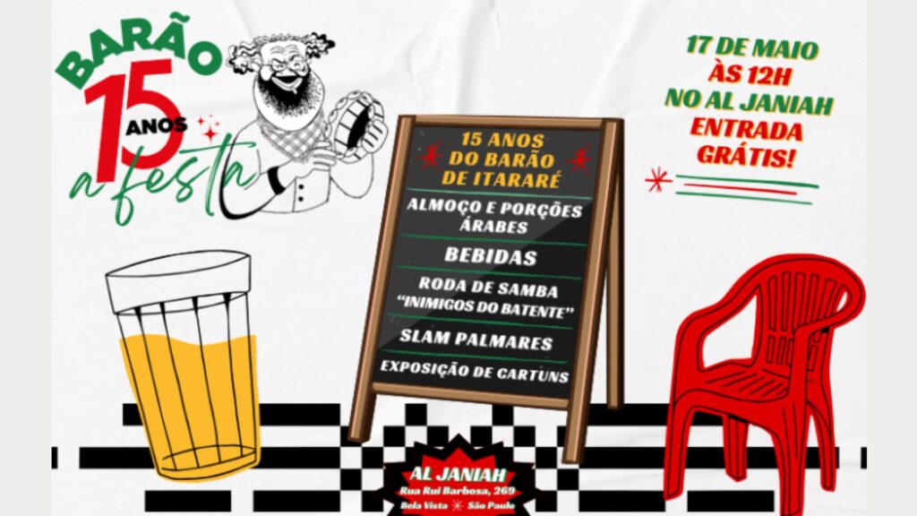 Festa em SP marca os 15 anos do Centro de Estudos “Barão de Itararé”