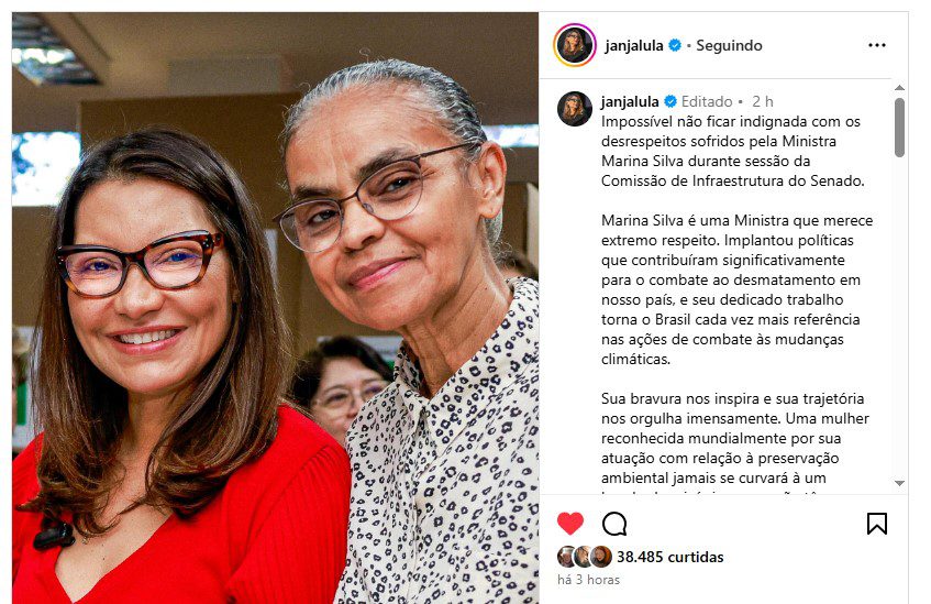 Mulheres do governo Lula defendem Marina Silva após ataques de senadores