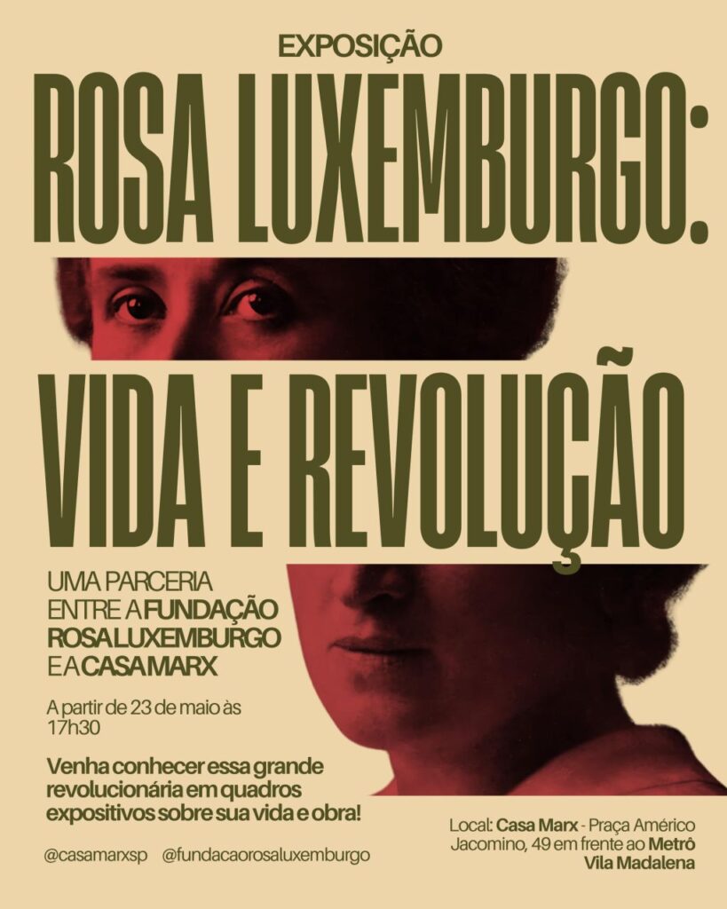Rosa Luxemburgo é tema de exposição e lançamento de livro em São Paulo