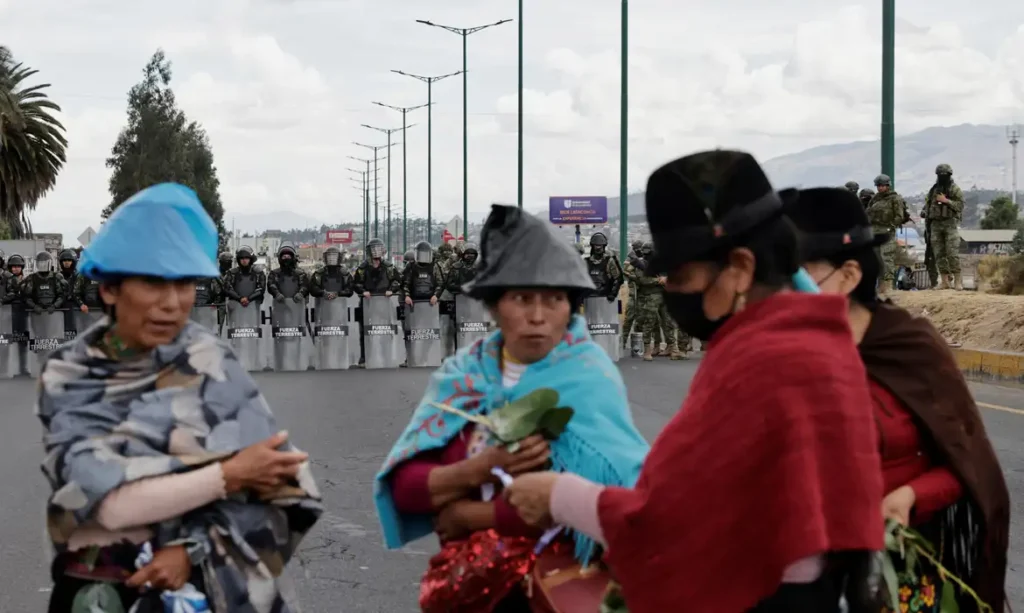 Organização indígena mantém convocação para greve nacional no Equador Organização indígena mantém convocação para greve nacional no Equador