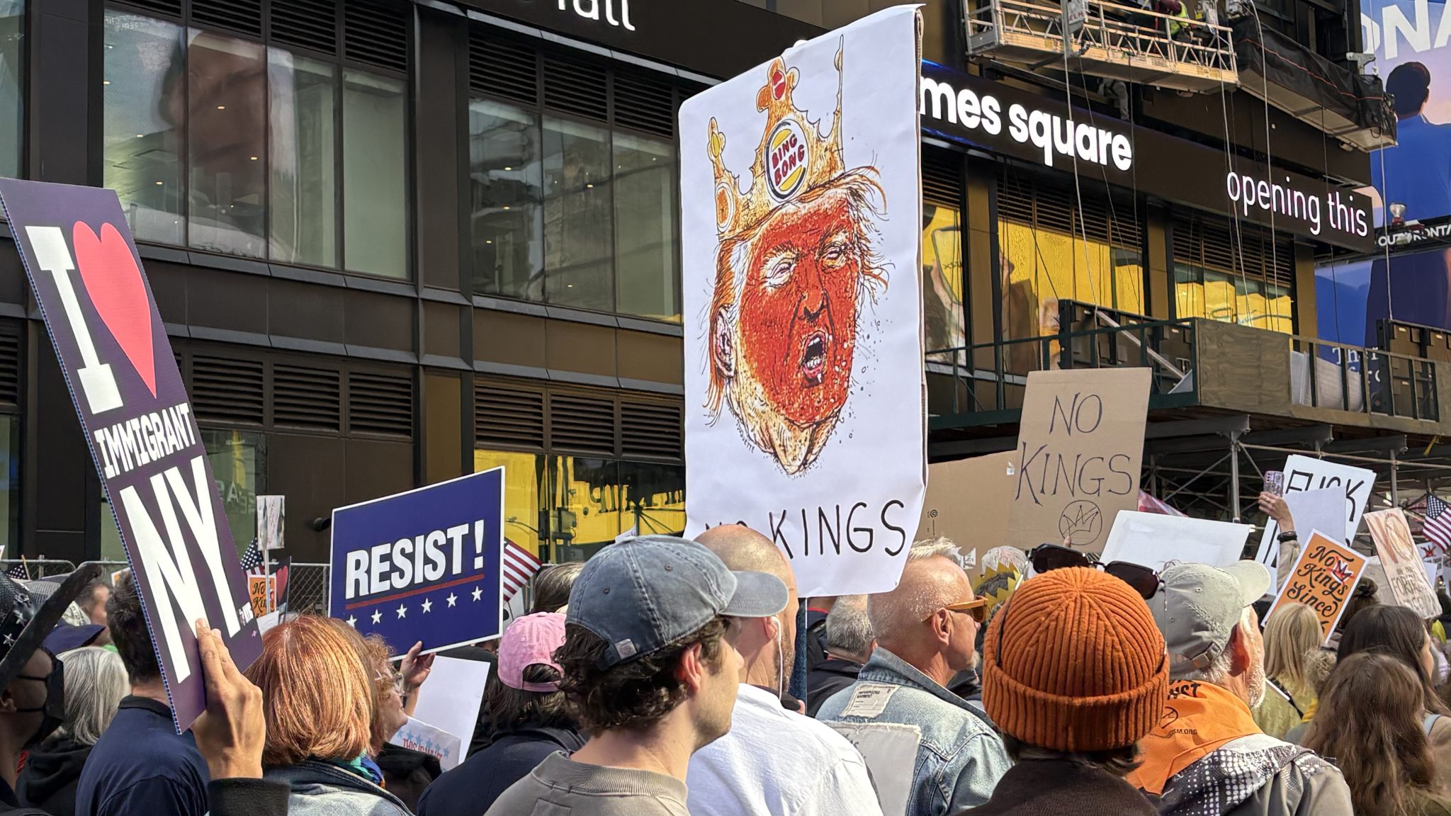 protesto em NY contra Trump