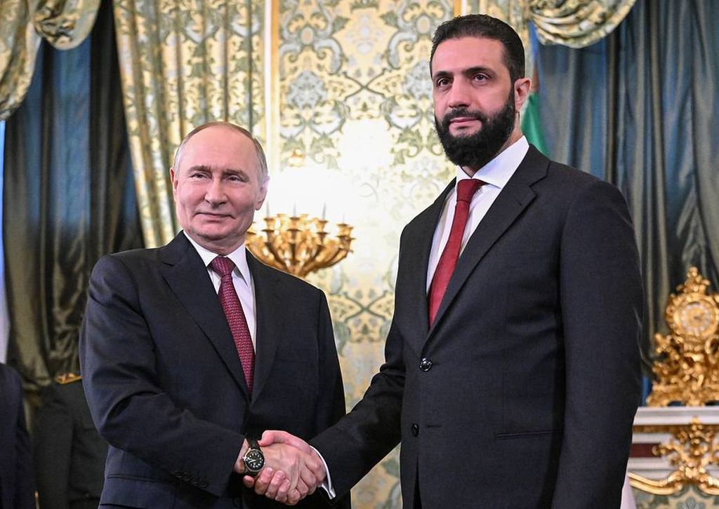 Putin encontra Ahmed al-Sharaa e defende fortalecer cooperação Rússia-Síria