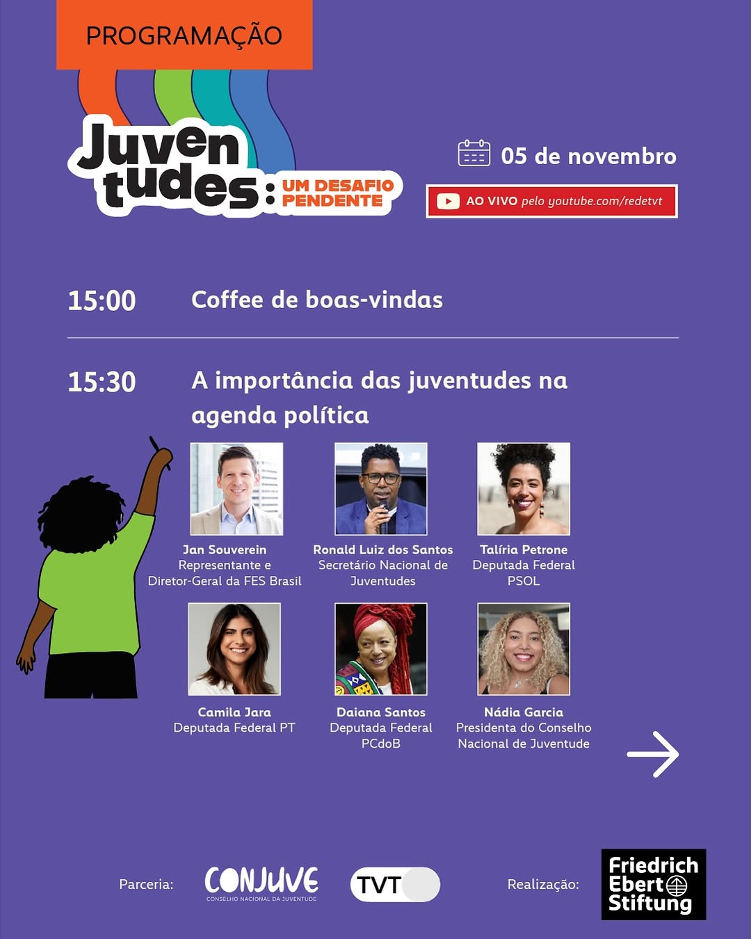 Apenas 18% dos jovens se consideram de esquerda, afirma Pesquisa Juventudes 8 pesquisa-juventudes-mostra-o-que-os-jovens-e-juventude-pensam-sobre-politica-acompanhe-com-a-tvt-tvt-news