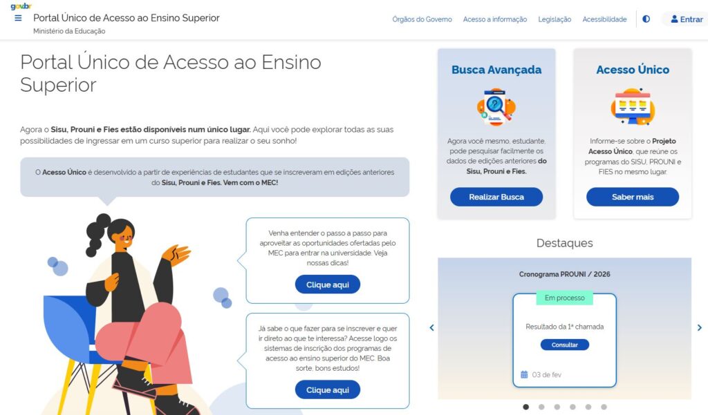 Resultado Prouni 2026 é divulgado pelo MEC; confira se você conquistou a bolsa