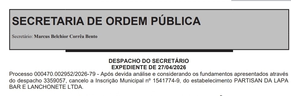Prefeitura do Rio de Janeiro cancela contrato de bar que criticou Israel e EUA