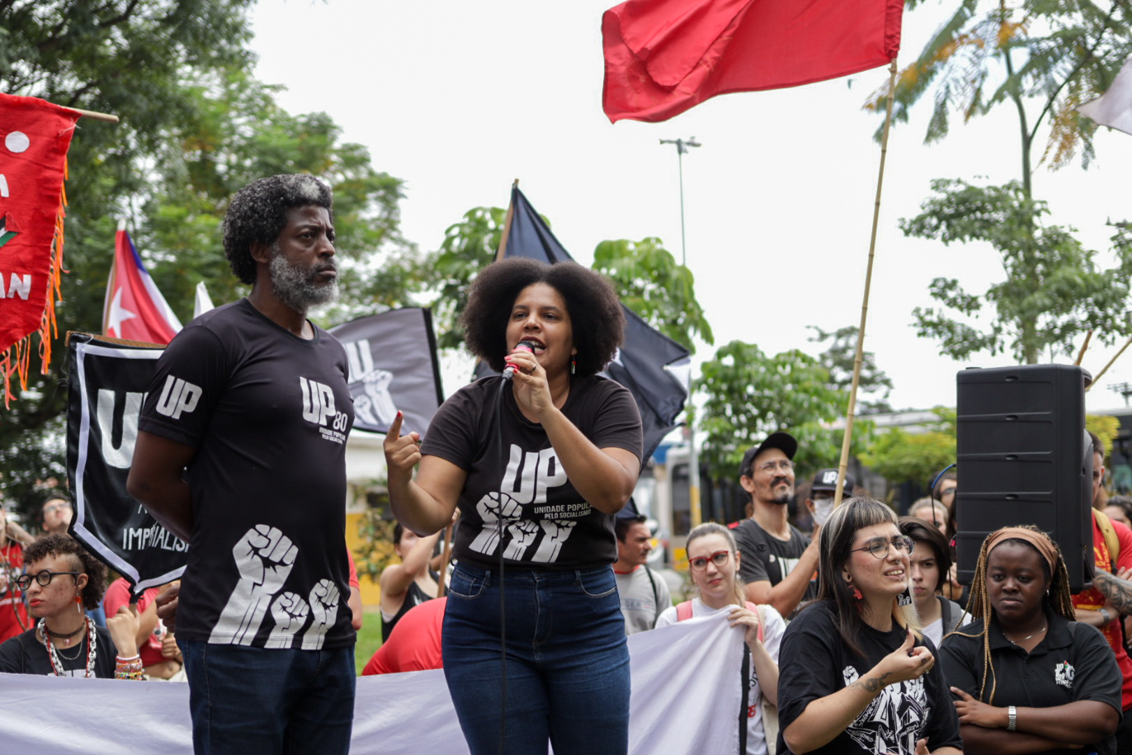 1º DE MAIO. Ato combativo em São Paulo. Foto: Eloísa Bonifácio (JAV/SP)