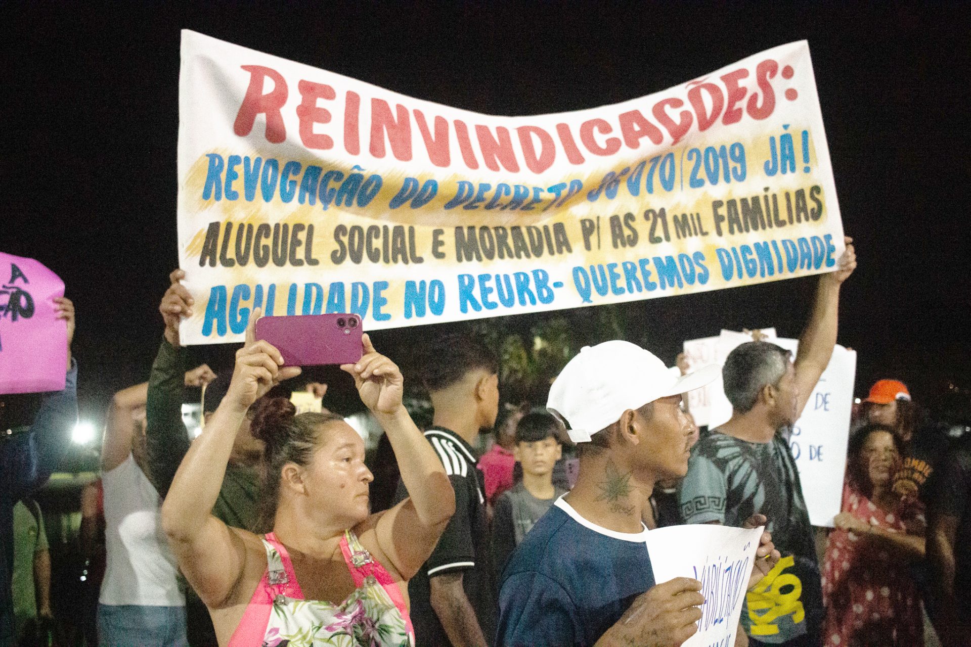 JOINVILLE. PROTESTO. Famílias lutam contra despejo em Santa Catarina. Foto: JAV/SC