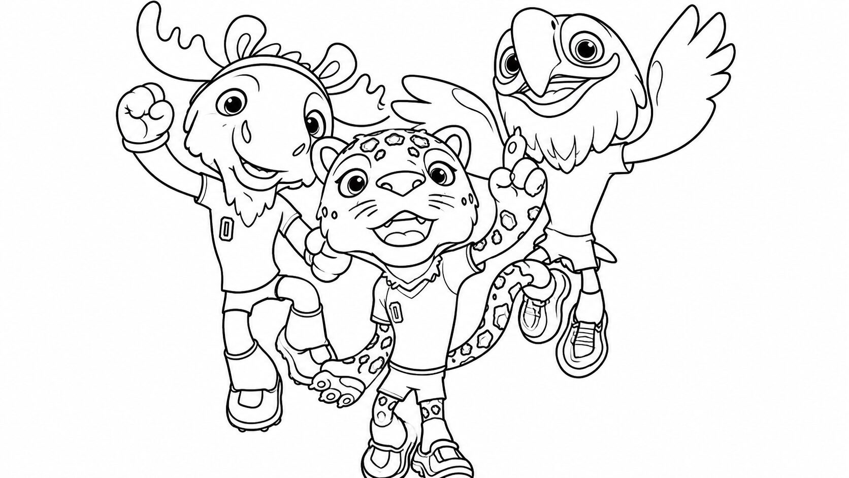 Conheça os mascotes para a Copa do Mundo da Fifa 2026 24 mascotes-da-copa-do-mundo-2026-para-colorir-tvt-news