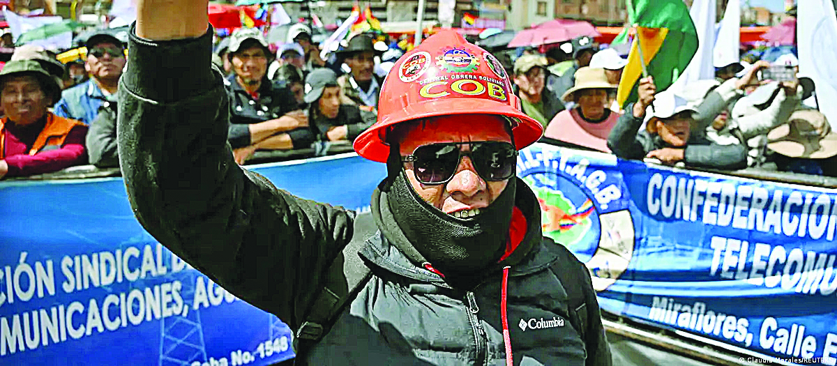 GREVE OPERÁRIA. Trabalhadores bolivianos estão cansados de serem explorados. Foto: ATS