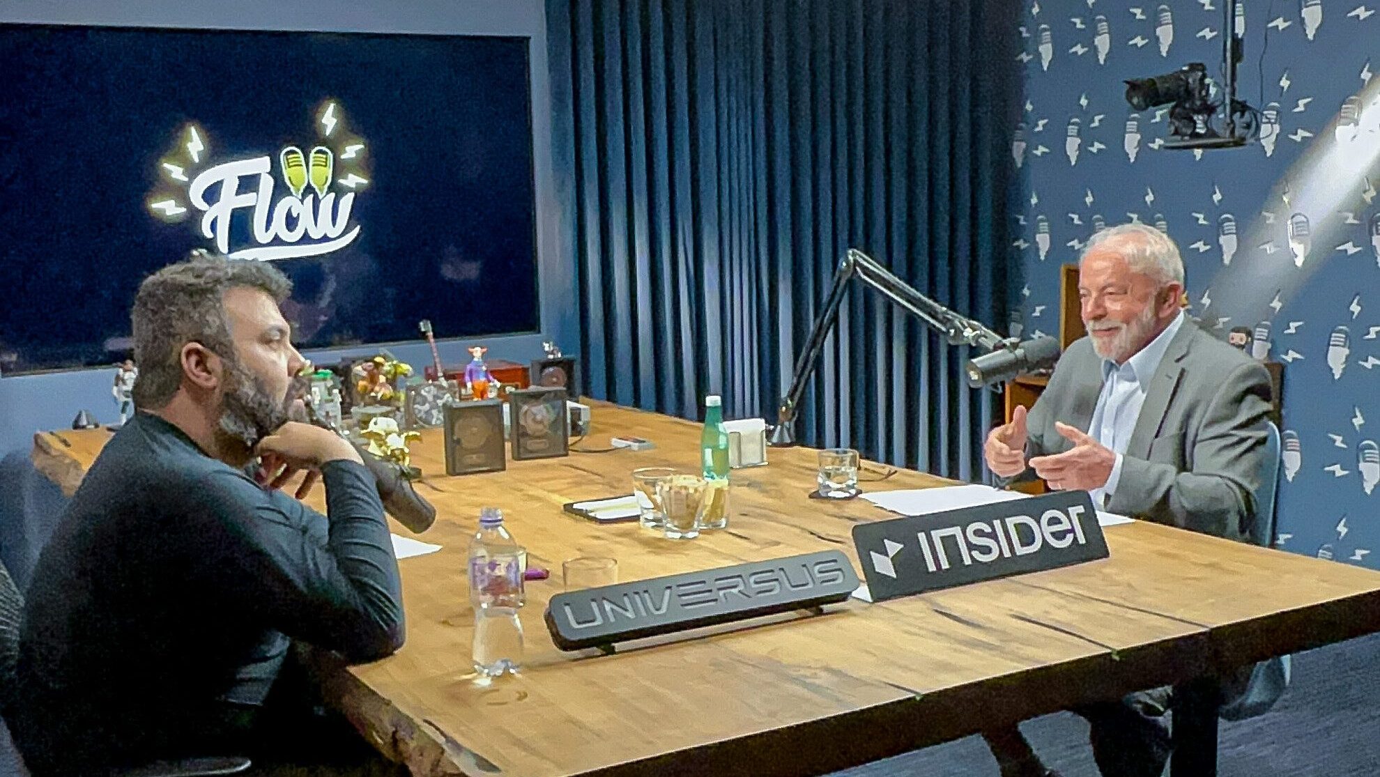 Lula no Flow: entrevista ao vivo ocorre no horário do debate da Globo 2 lula-no-flow-entrevista-debate-podcast-presidente-lula-entrevistado-flow