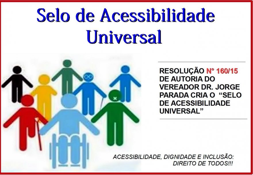 Resolução cria selo de Acessibilidade Universal